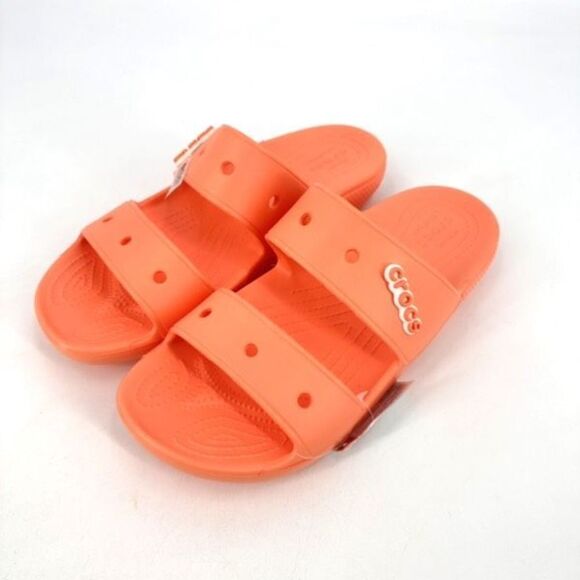NWT Unisex CROCS Classic Slide Sandals Papaya Orange Men Size 10 Women Size 12 - Picture 2 of 9